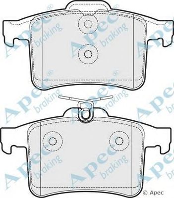 APEC BRAKING pad1768 -  Комплект тормозных колодок, дисковый тормоз